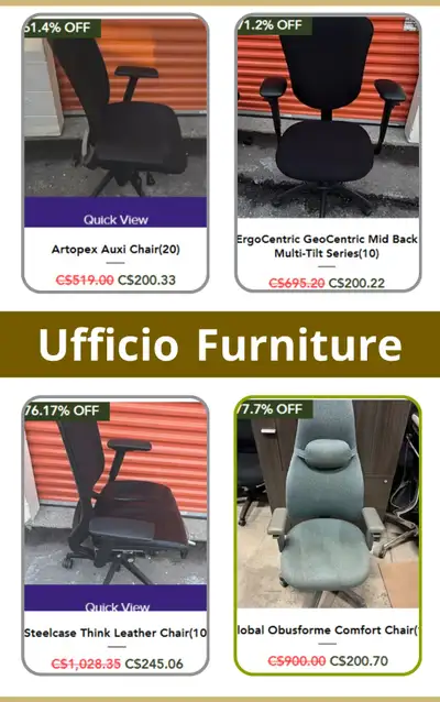 Ufficio Furniture-Your Office Furniture Solution! Our Address: 1215 Meyerside Drive, Unit 7 Mississa...