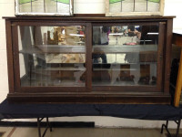 ANTIQUE 1910 DISPLAY CABINET  6 ft x 3 ft - PARKER PICKERS -