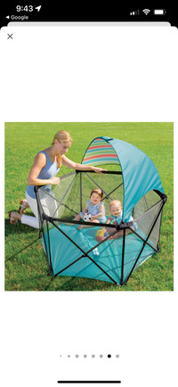 Summer brand pop and play playpen with canopy