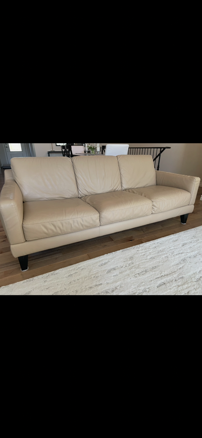 Beautiful leather couch, View more