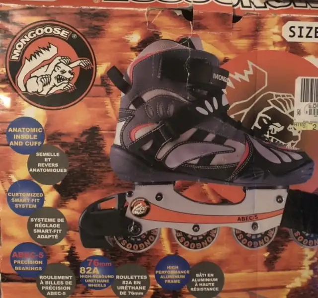 New Mongoose inline skates.  ABEC-5 bearings.  Men’s Size 8 in Skates & Blades in City of Toronto - Image 9