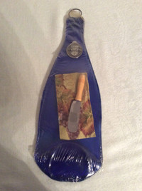 MELTED WINE BOTTLE GLASS CHEESE TRAY