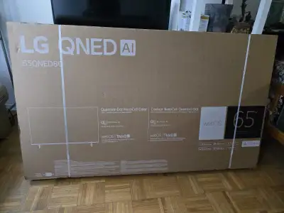 I won a Brand new LG QNED AI 4K TV in a raffle, but I don't have space to keep it. You can check the...