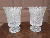Cut glass Ornamental vases