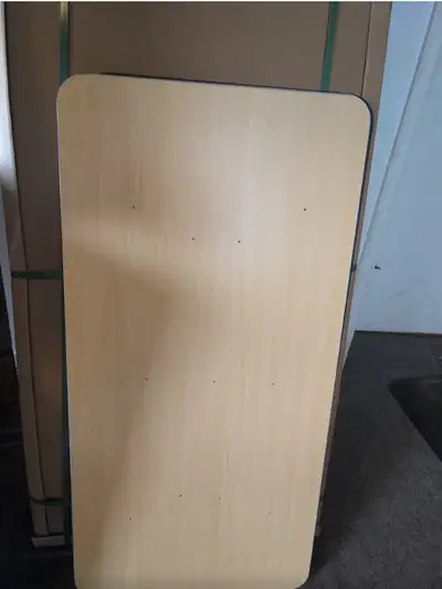 (OPEN-BOX) 48” x 24” White/Maple Laminate Table / Tabletop - 001, View more