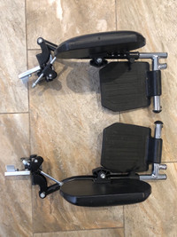 Wheel Chair Leg Supports with Foot Rests