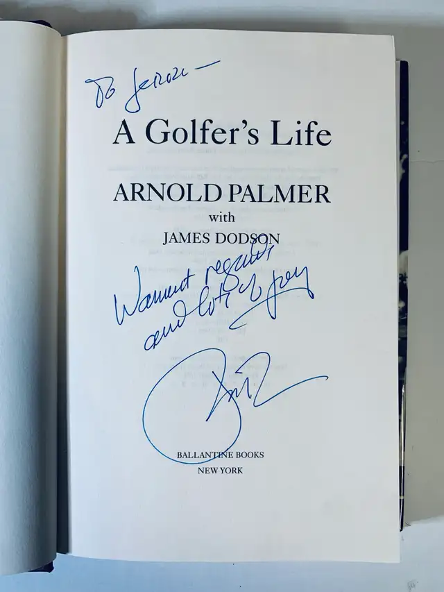 Arnold Palmer - Golfer's Life (Book signed by James Dodson)) in Non-fiction in Mississauga / Peel Region - Image 3