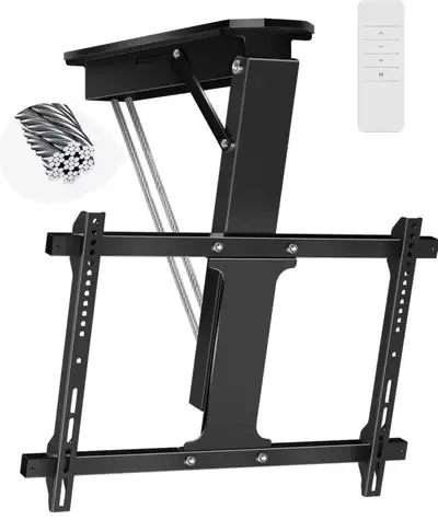 Motorized Ceiling TV Mount – Flip Down Electric Remote Mount , View more