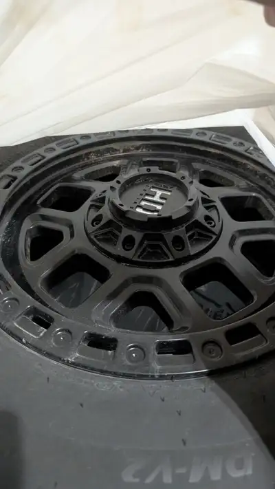 Selling Bridgestone DMV-2, 265/70/R17, previously on Jeep Wrangler and also works on Toyota 4runner...