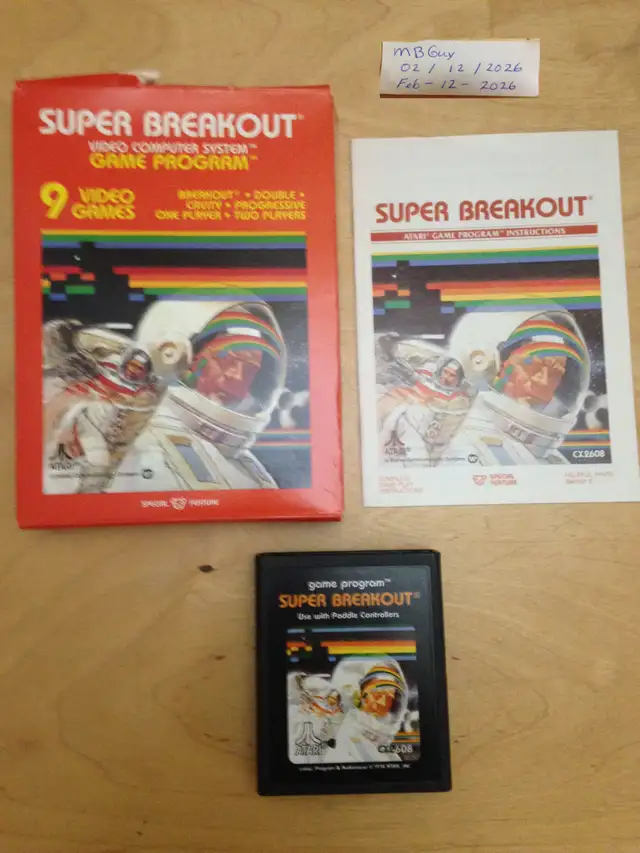 Lot #19 of Atari 2600 video games.  Football ET Super Breakout V in Older Generation in Winnipeg - Image 6