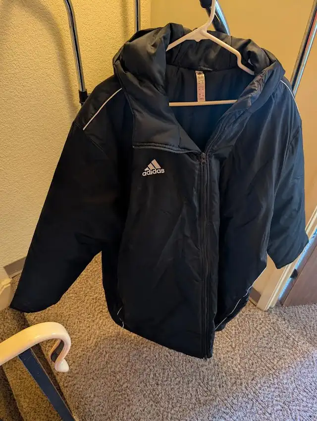 ADIDAS PARKA SOCCER STYLE - $40