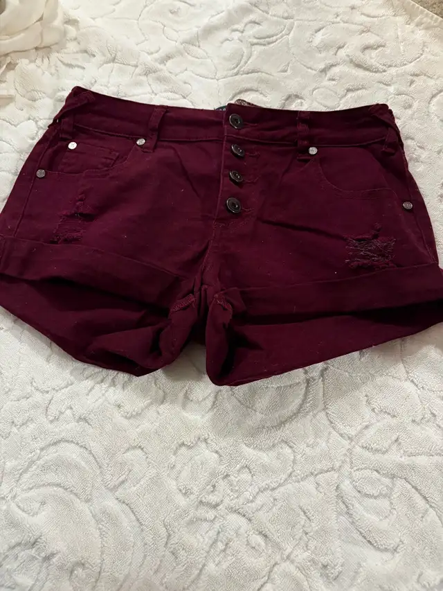 Burgundy Shorts