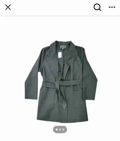 Women's Black Belted Jacket - Size XXL - $40, View more