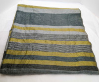 Shupaca Alpaca wool Green and grey throw shawl scarf