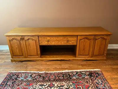 Oak TV Wall Cabinet, View more