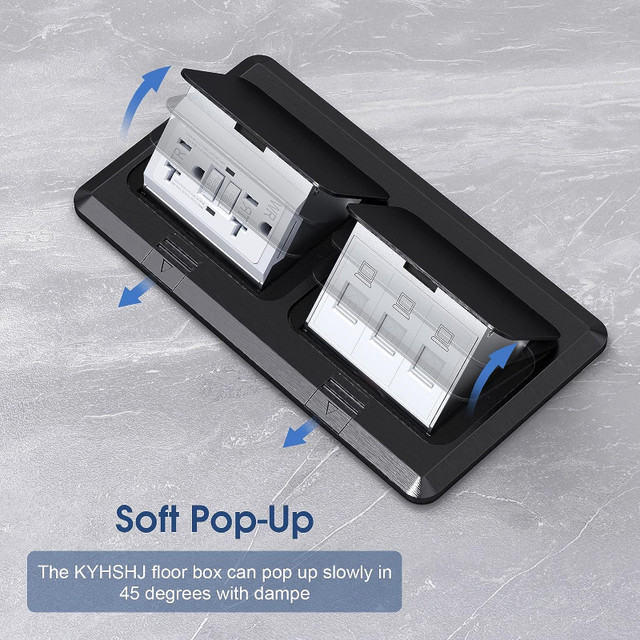NEW: Dual Pop-Up Floor Electrical Outlet Box Kit in Electrical in Markham / York Region - Image 3