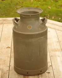 OLD MILK CAN with LID