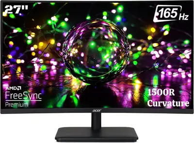 Acer ED270R 27 Inch Full HD Curved Gaming Monitor, View more