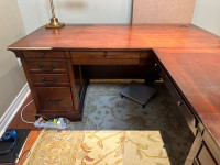 Solid Wood Office Executive Desk