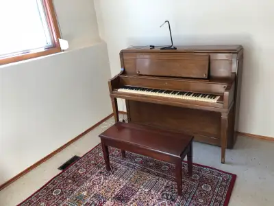 Steinway Model 45 Upright Piano in Mahogany Finish, View more