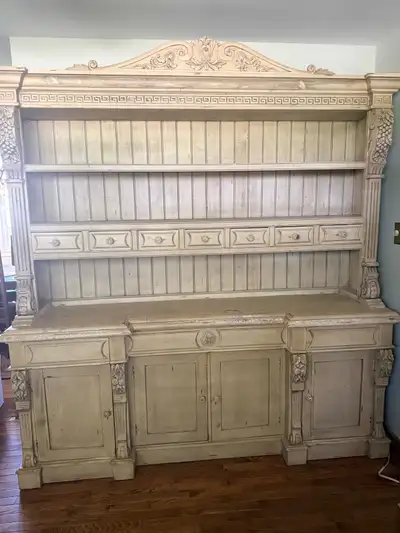 French Country Wood Hutch, View more