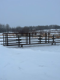 Livestock free standing cattle fence panels