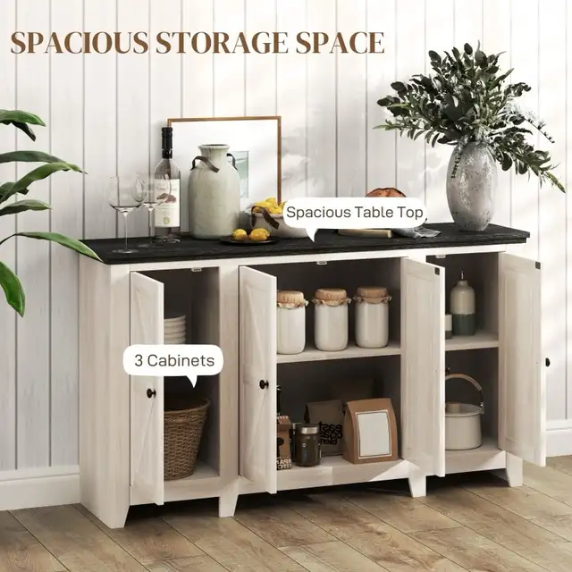 Beautiful Wood grain rustic Sideboard, Buffet Cabinet  in Hutches & Display Cabinets in Markham / York Region - Image 6