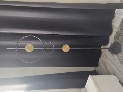 Metal floor lamp / Lampe de métal sur pieds, View more