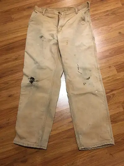 Mens Lined Carhartt pants 34 W x 32 L, View more