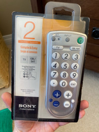 Sony Simple Easy Big Button Remote
