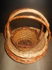 wicker baskets set of 3
