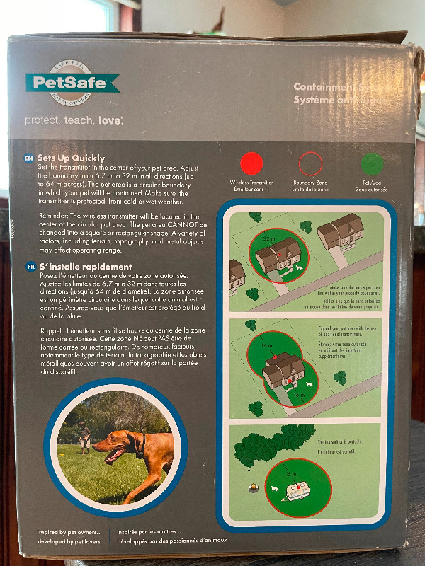PetSafe  clôture  anti-fugue sans fil pour chien dans Accessoires  à Lac-Saint-Jean - Image 4