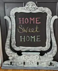 Chalk Message Board/Coat hooks