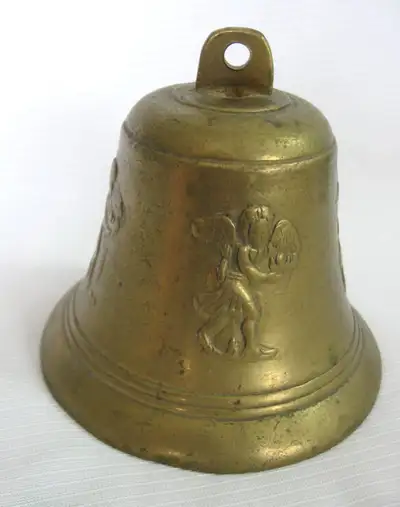 ANCIENNE CLOCHE en BRONZE ANTIQUE  BRONZE  BELL N0.2, View more