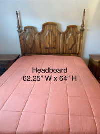 2-Poster Queen Size Wood Headboard