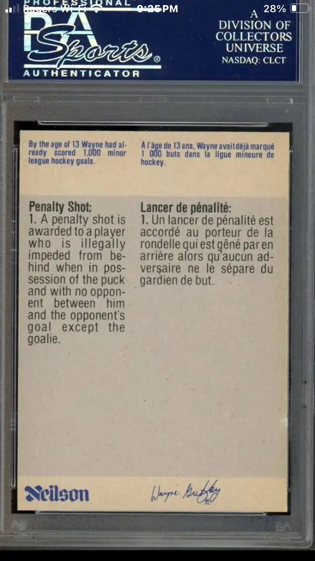 Neilson's Gretzky Card in Arts & Collectibles in City of Montréal - Image 3