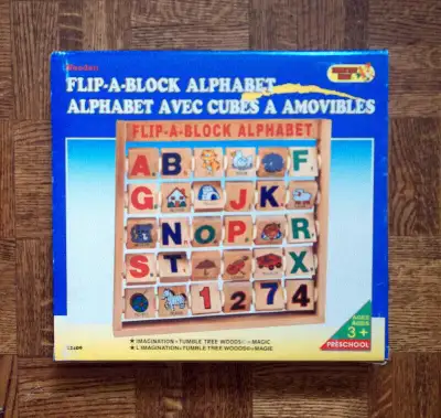 Wooden Flip-A-Block Alphabet, View more