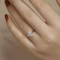 2.0 CARATMoissanite Promise Ring - High Quality 925 Sterling Sil
