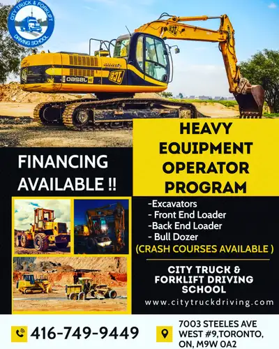 Are you looking to get construction Machinery training? Excavator Backhoe Loader Front End Loader Bo...