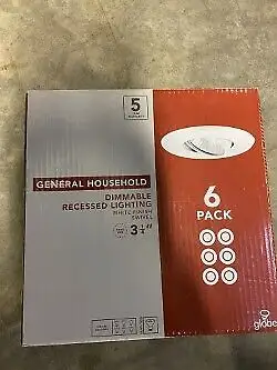4 dimmable recessed lighting white $20 or OBO text or email