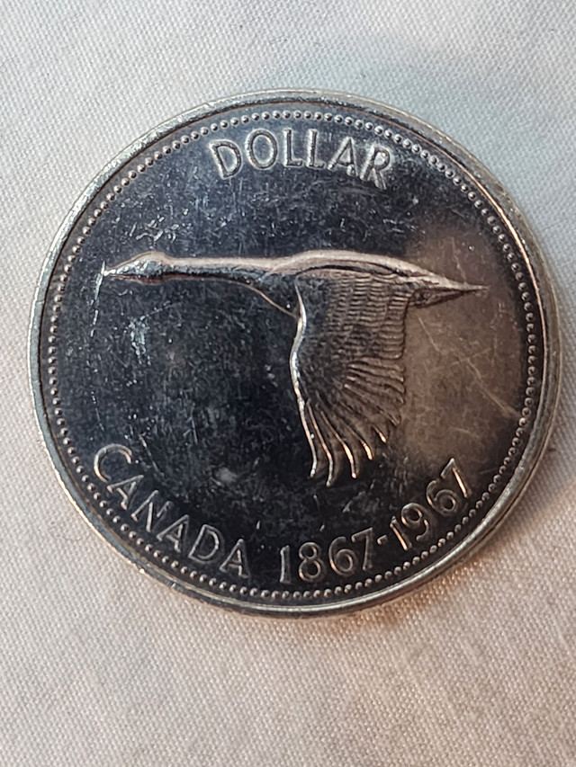 1967 Silver One Dollar Canadian(Canada $1) Coin Amazing Toning in Arts & Collectibles in City of Toronto