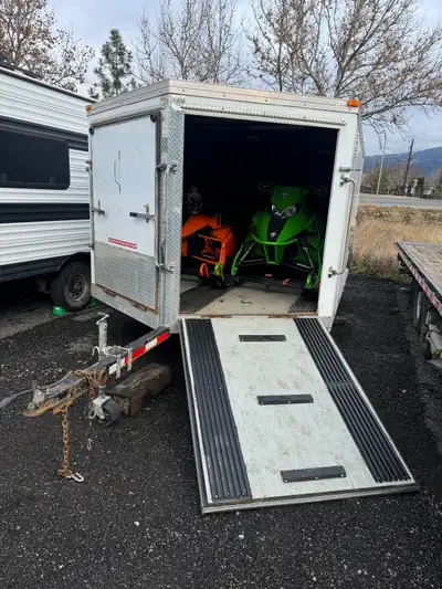 Selling a complete backcountry-ready setup: two Arctic Cat M8000 mountain sleds and a heavy-duty dou...