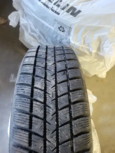 Four Goodyear WinterCommand tires on steel rims. Used for part of one winter. In great shape. Came o...