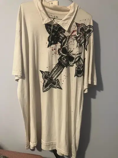 affliction polo shirt  size xxl amazin, View more