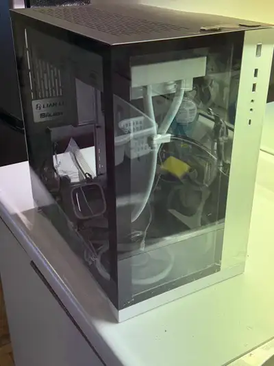 Leon Lee computer case CPU cooler and additional 9 fan RGB +hub, View more