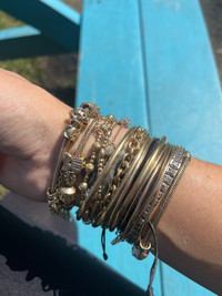 Pandora 14k gold bracelets 