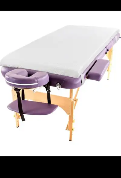 Memory Foam Massage Bed Mattress Topper, Non-Slip Lash Bed Table, View more