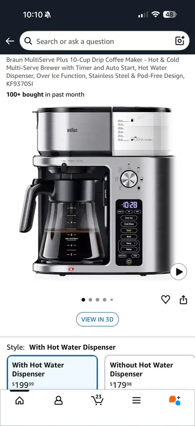 Braun MultiServe Plus 10-Cup Coffee Maker — NEW, View more