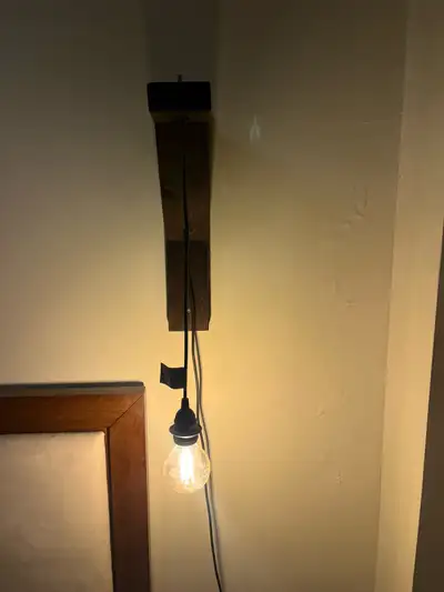 2 Wall mount plug in lamp, View more