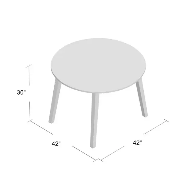 Osya Round Dropleaf Extendable Dining Table in Dining Tables & Sets in Ottawa - Image 5